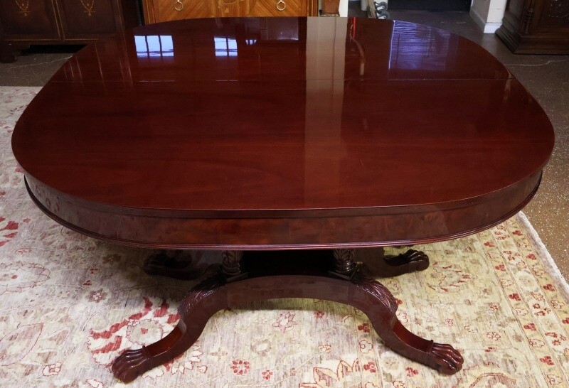 Kindel Winterthur Collection Mahogany Three Leaf Conference Dining Room Table