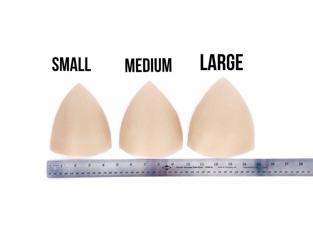 10Pcs Bra Insert Triangles Breast Padding Bikini inserts Removable NEW - S M L