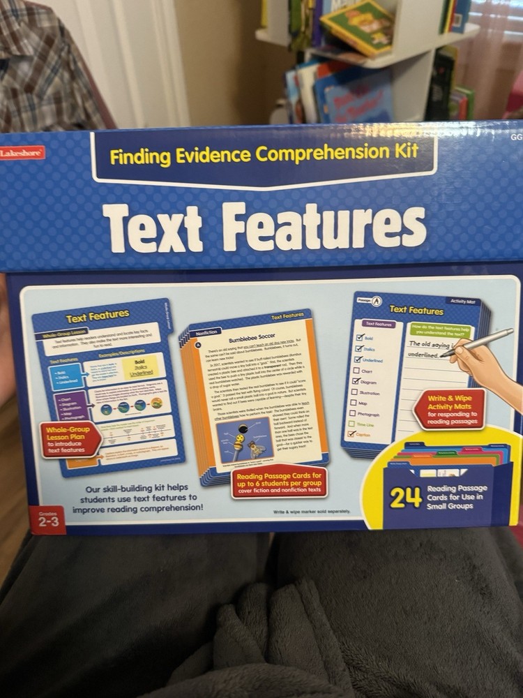 Lakeshore Text Features Finding Evidence Comprehension Kit