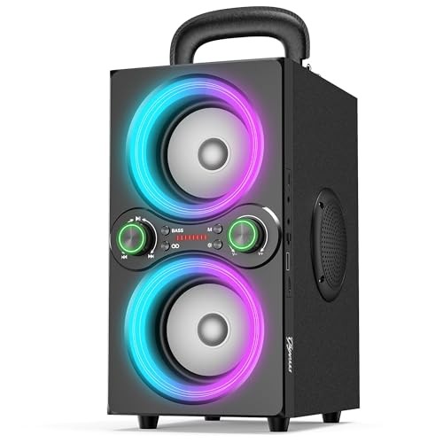 Bluetooth Speakers, 80W(Peak) Wireless TWS Portable Bluetooth DeepBlack