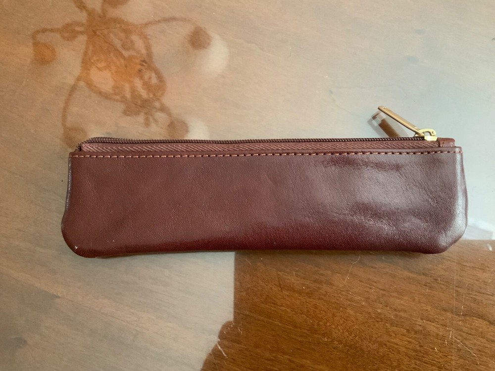 David Oscarson Pen Brown Leather Pouch Case