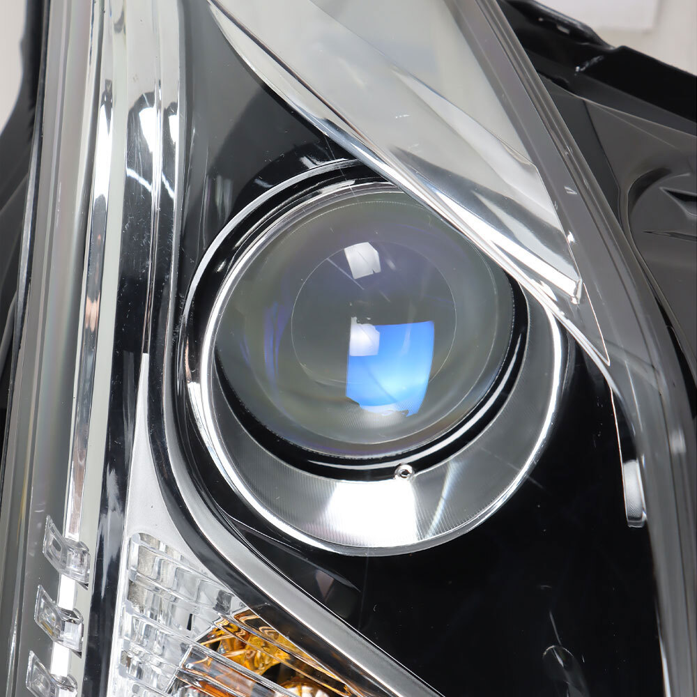 Projector Headlight Assembly Halogen For 2013-2018 Cadillac ATS Left+Right Side