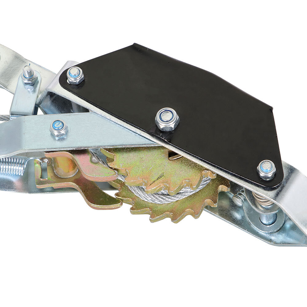 2 Ton Cable Winch Hand Puller with Hooks for Towing Lifting Fencing Tree Work