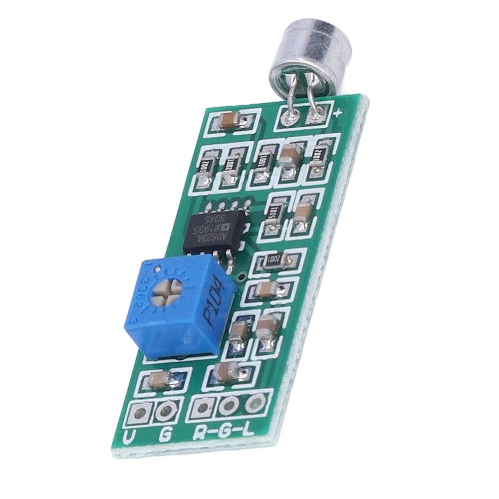 Microphone Pickup Module Dual Channel Output Adjustable Gain Amplifier Board For