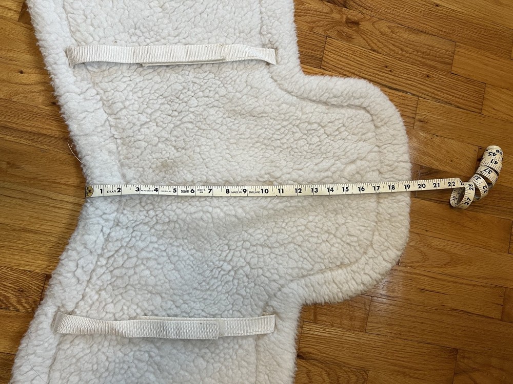 White Fitted English Saddle Pad - Toklat