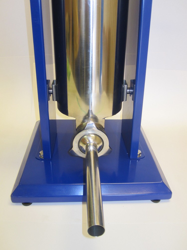 Snack Stick Tube with 2" base. 10 mm (3/8") OD exit diameter for small links