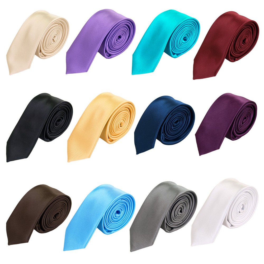 Premium Classic Solid Color 2.75" Necktie Neck Tie - Diff Colors Avail