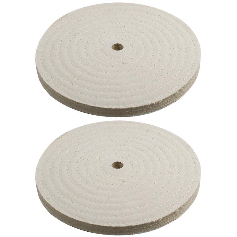 2pc 7" x 9/16" Buffing Polishing Wheel 1/2" Arbor Buffer Polish