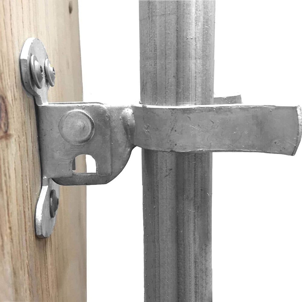 Wall Mount (Flat Back) Fork Gate Latch - Use for 1-5/8inches Gate Frames, Eas...