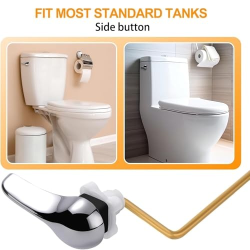 Universal Toilet Handle Replacement Kit | Brass Thickened Linkage Side Mount