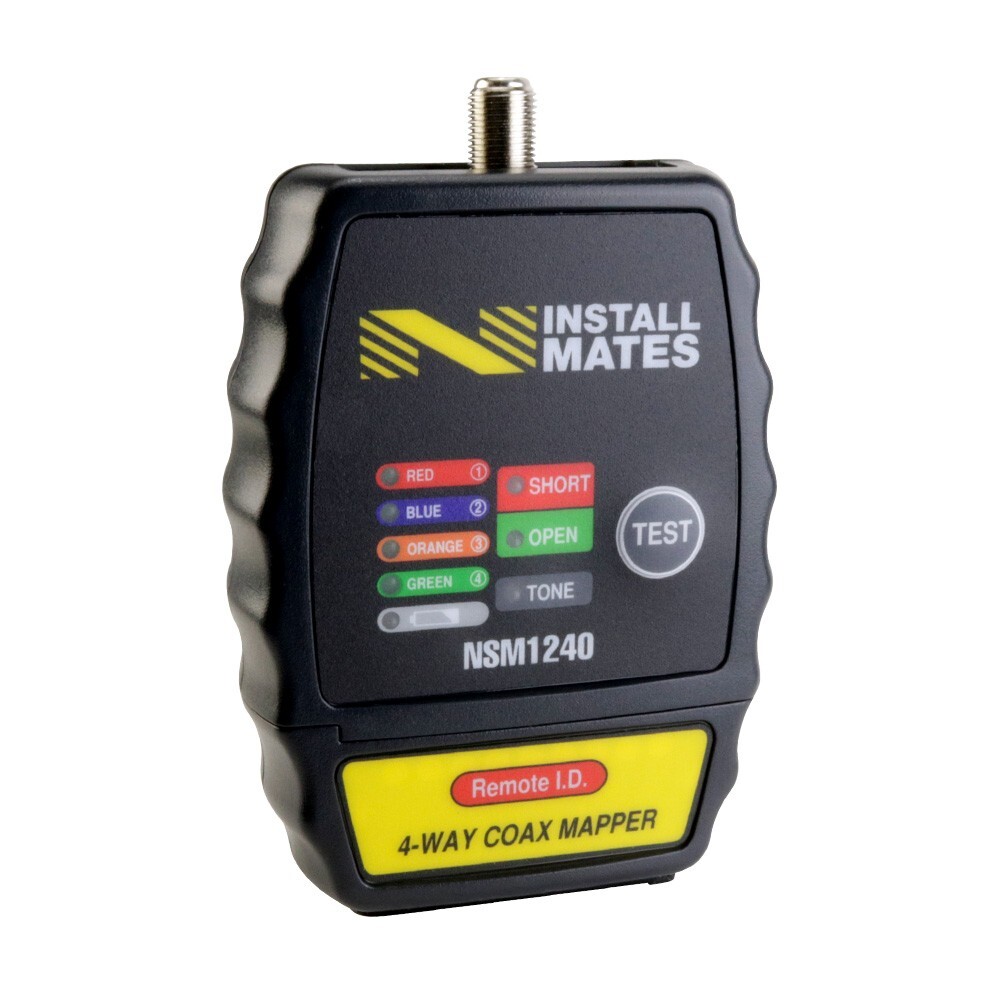 *OPEN BOX* InstallMates™ 4-Way Coax Mapper with Color-Coded Indicators