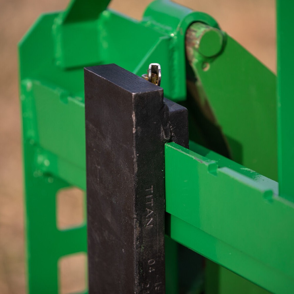 Titan Attachments Pallet Fork Frame with Receiver Hitch and Fork Blades 60"
