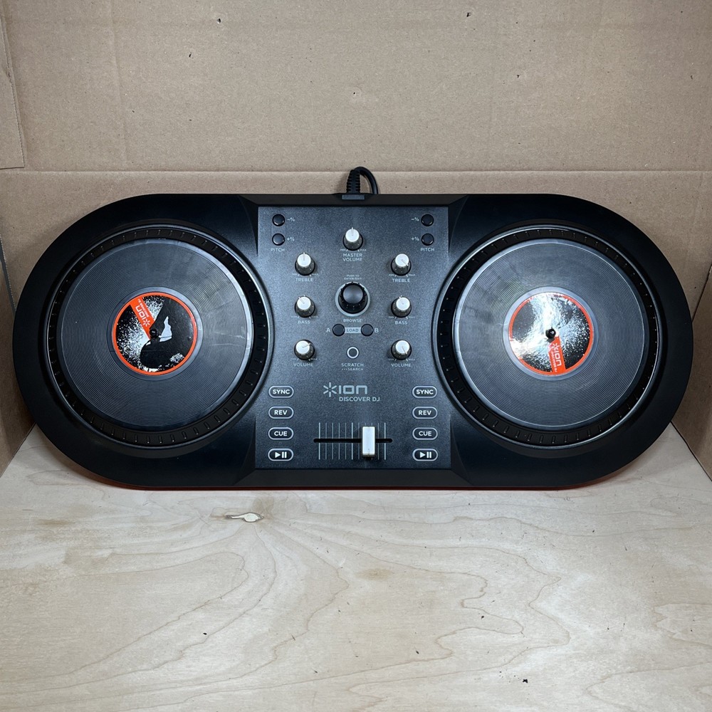 Ion Discover DJ Computer System Dual Turntable USB Controller for Mac PC Working