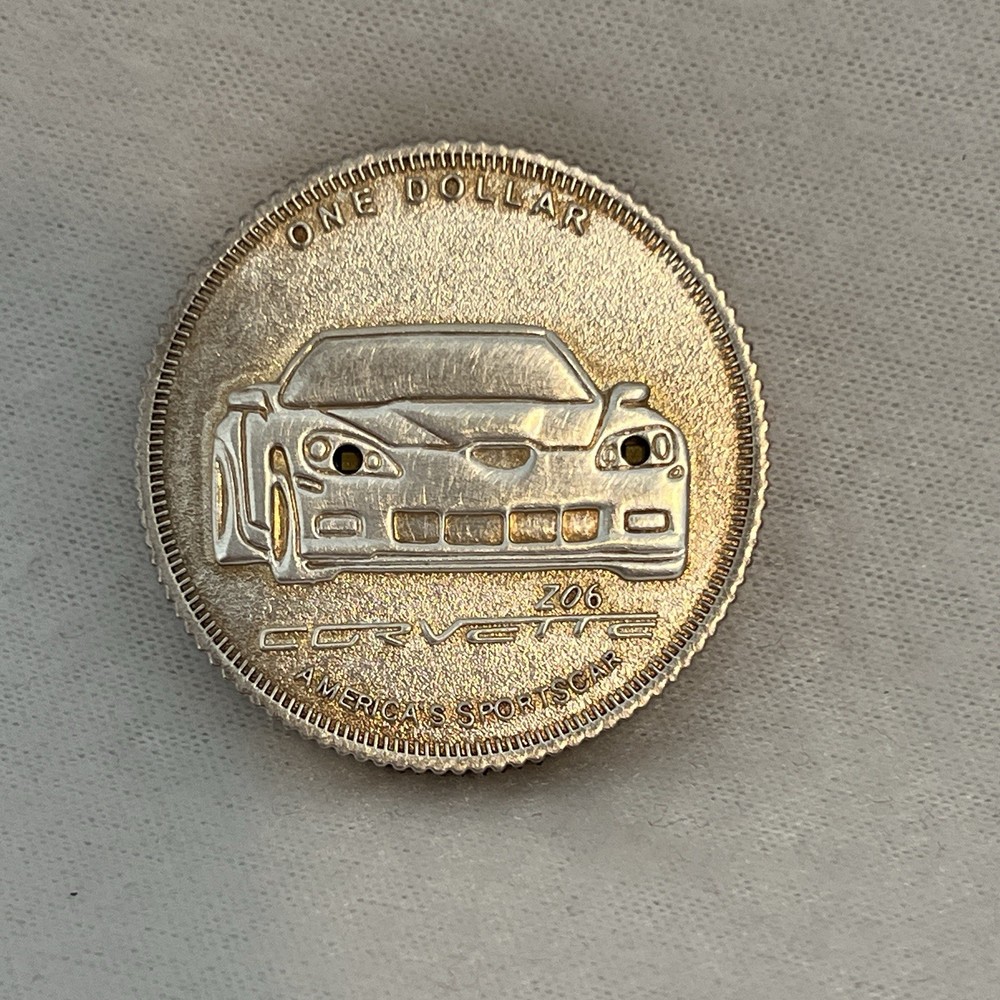Corvette Light Up GM 100th Anniversary Coin