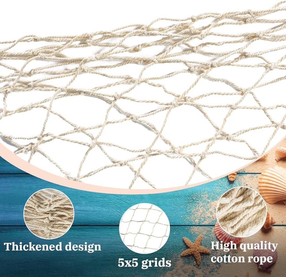 1PC Fish Net Decorative - Fish Net Decorations Decorative Netting Nautical Fi...