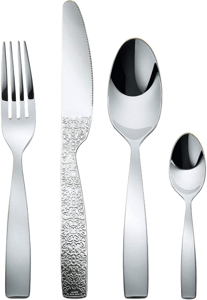 MW03S24 "Dressed" 24-Piece Silver Cake Server Set for Elegant Serving