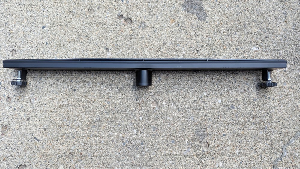 32" in. Stainless Steel Linear Shower Drain Rectangular Black Matte
