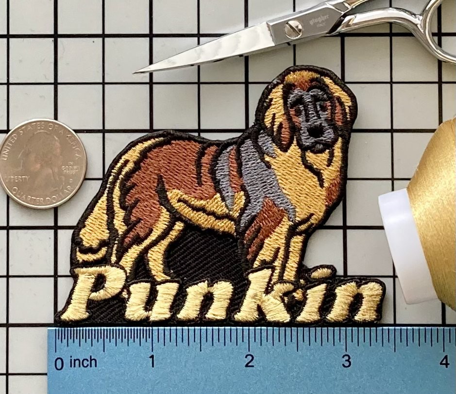 Leonberger Dog Patch Personalized Custom Iron-on Badge