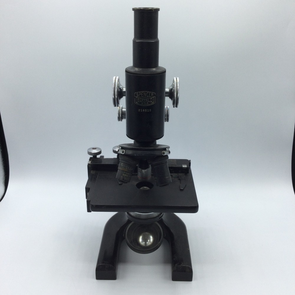 Vintage Spencer Buffalo Cast Iron Microscope 218515