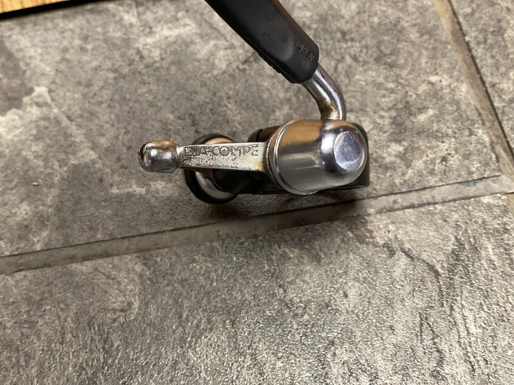 Vintage Dia Compe Seatpost Clamp With Cable Guide Hanger - Quick Release