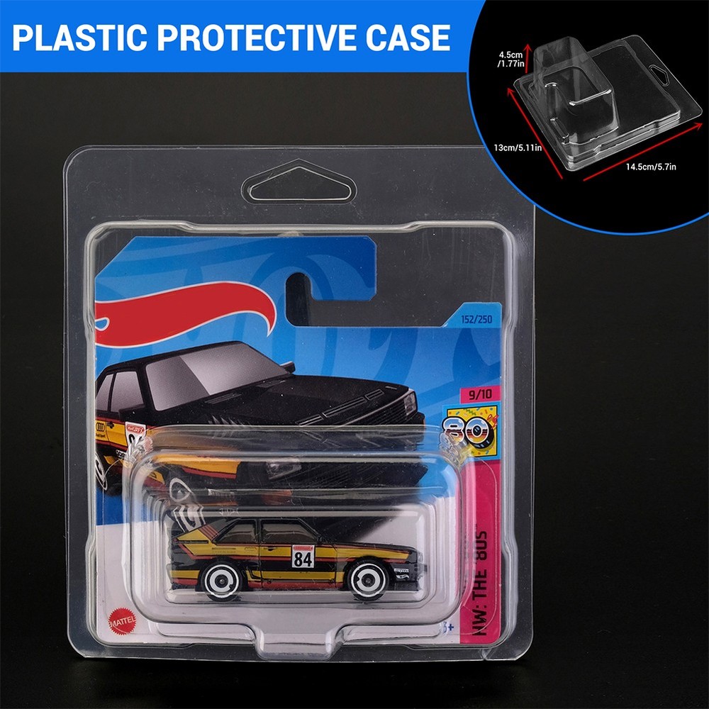 5-100Pack Short Card Clear Protector for Hot Wheels