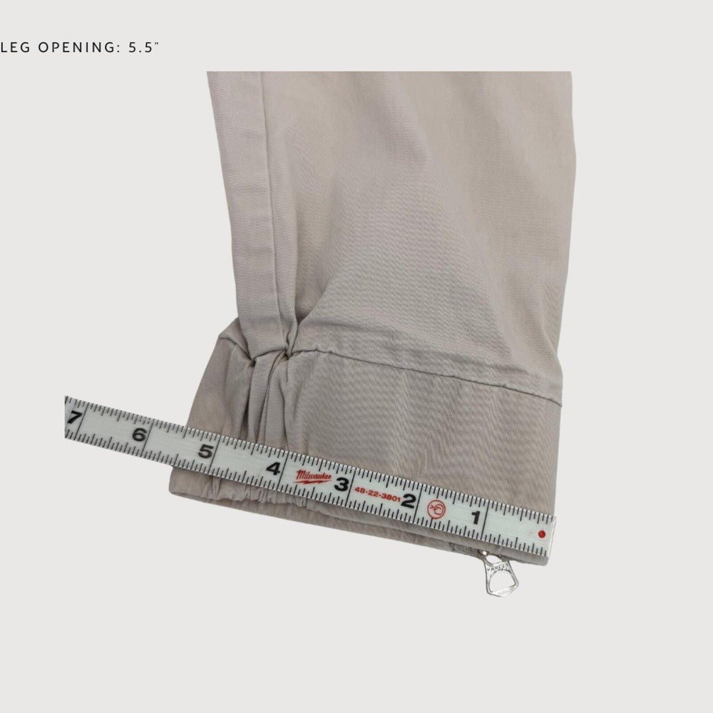 Varley Twill Ankle Zip Joggers Khaki Small