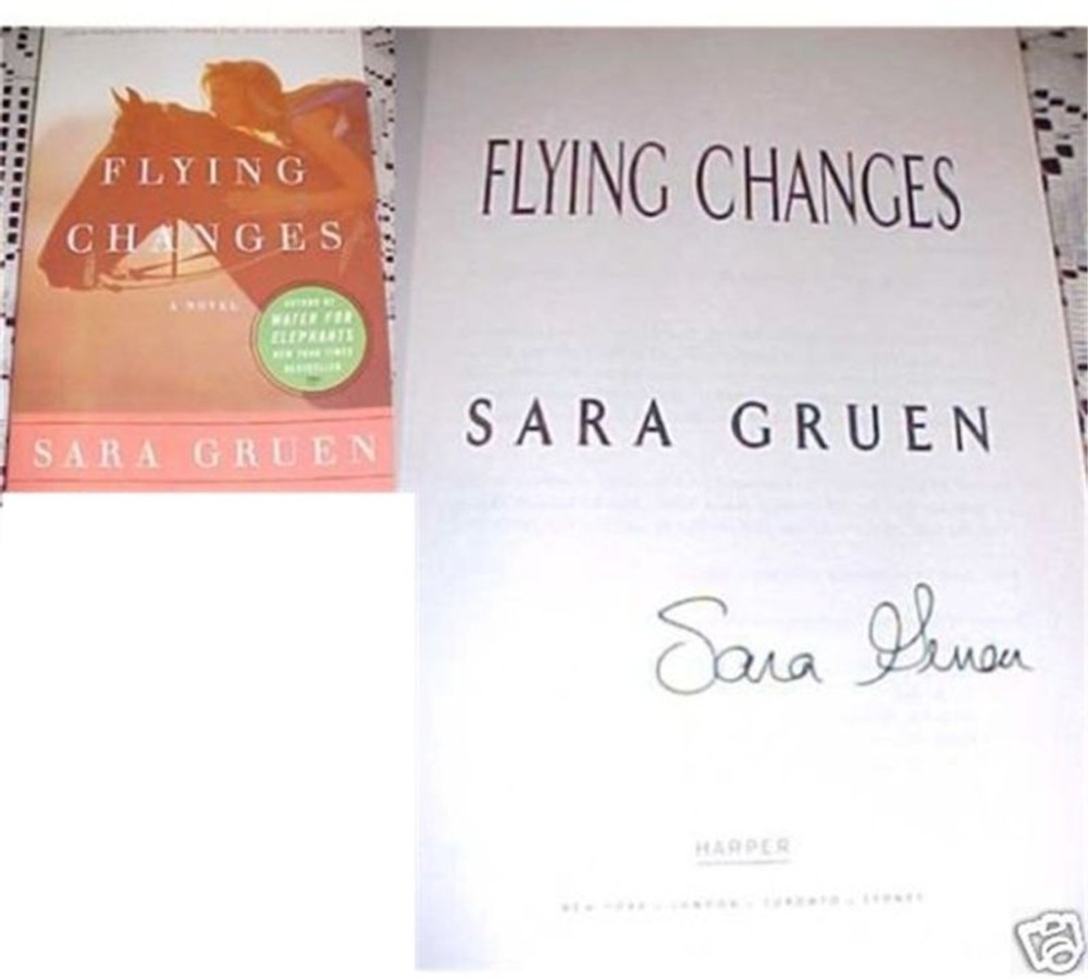 Author Sara Gruen Flying Changes Signed BOOK COA EXACT PROOF