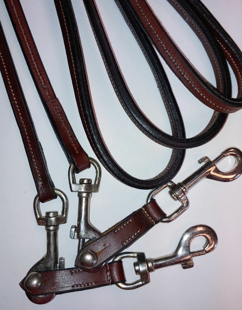 Leather Sliding Pulley Draw Reins