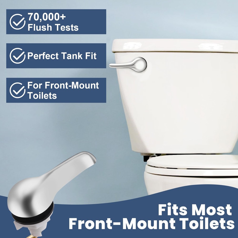 Toilet Handle Replacement Kit Universal Front Mount Toilet Flush Handle