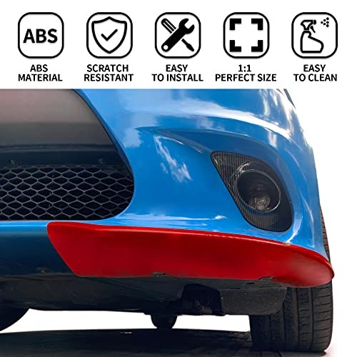 Front Bumper Lip Splitter Protector Front Shovel for 2015-2021 Dodge red