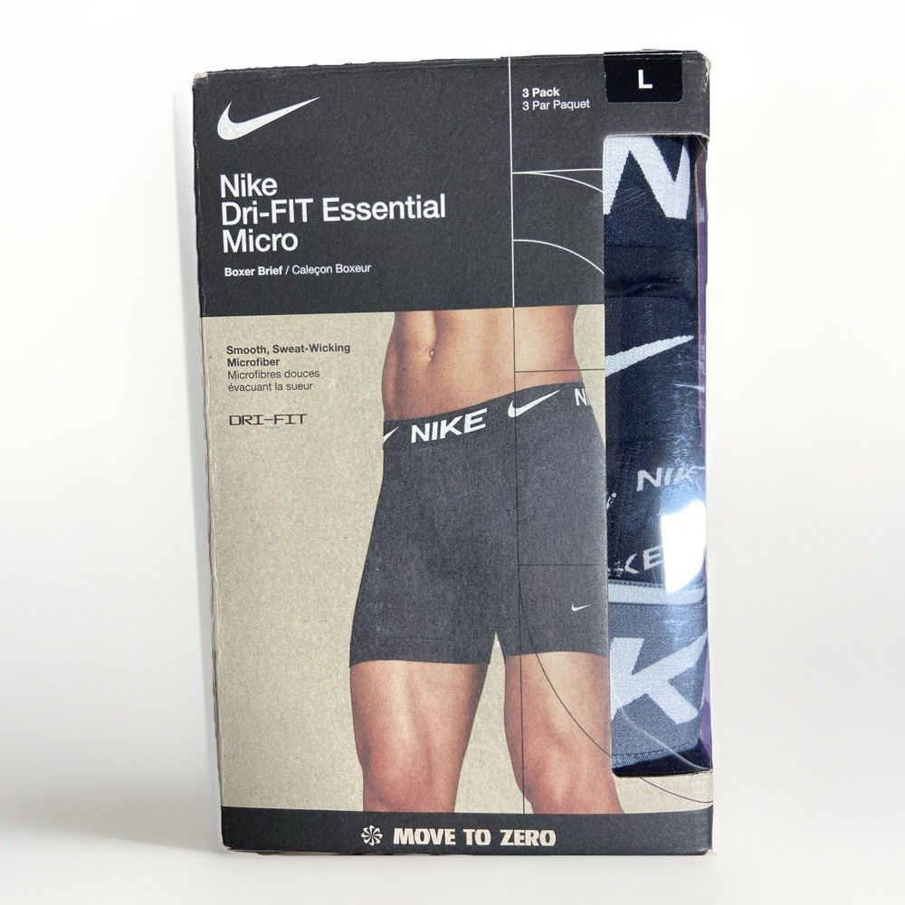 Nike Dri - Fit Essential Micro BOXER BRIEF (3-pack) Size L