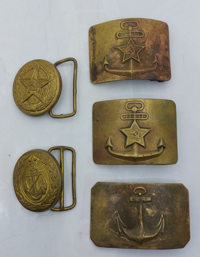 USSR military belt buckles
