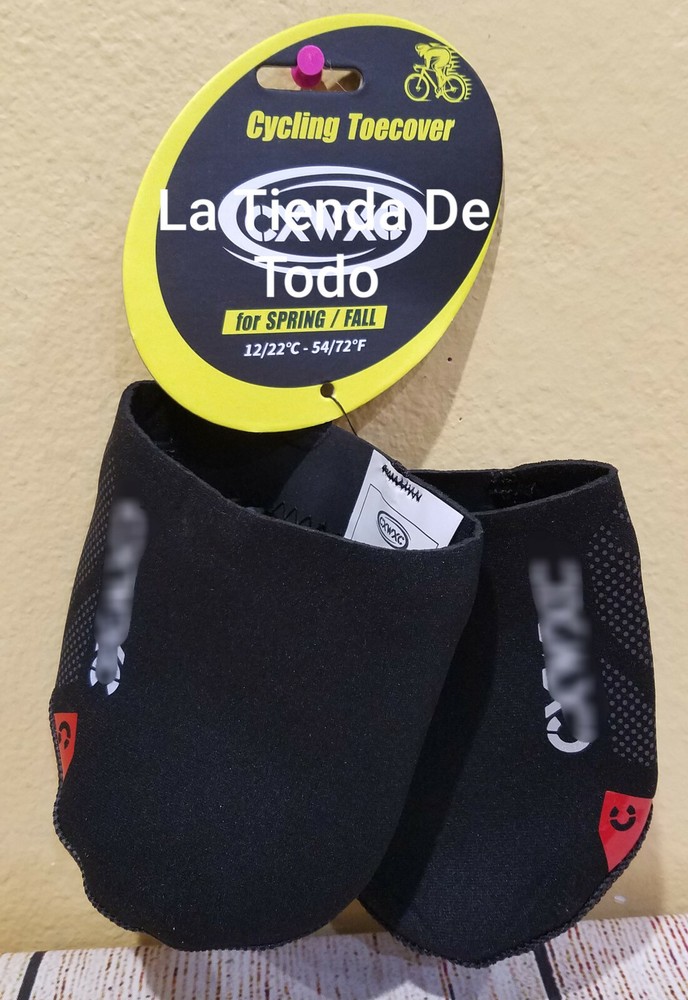 DURABLE FLEXIBLE LARGE TOE COVERS STRETCHY NEOPRENE MATERIAL FOR CYCLING READ