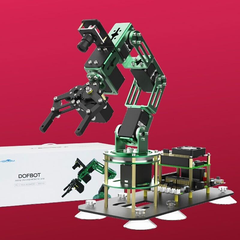 DOFBOT 6DOF Robot Arm Kit Mechanical Arm AI Visual Recognition for Raspberry Pi