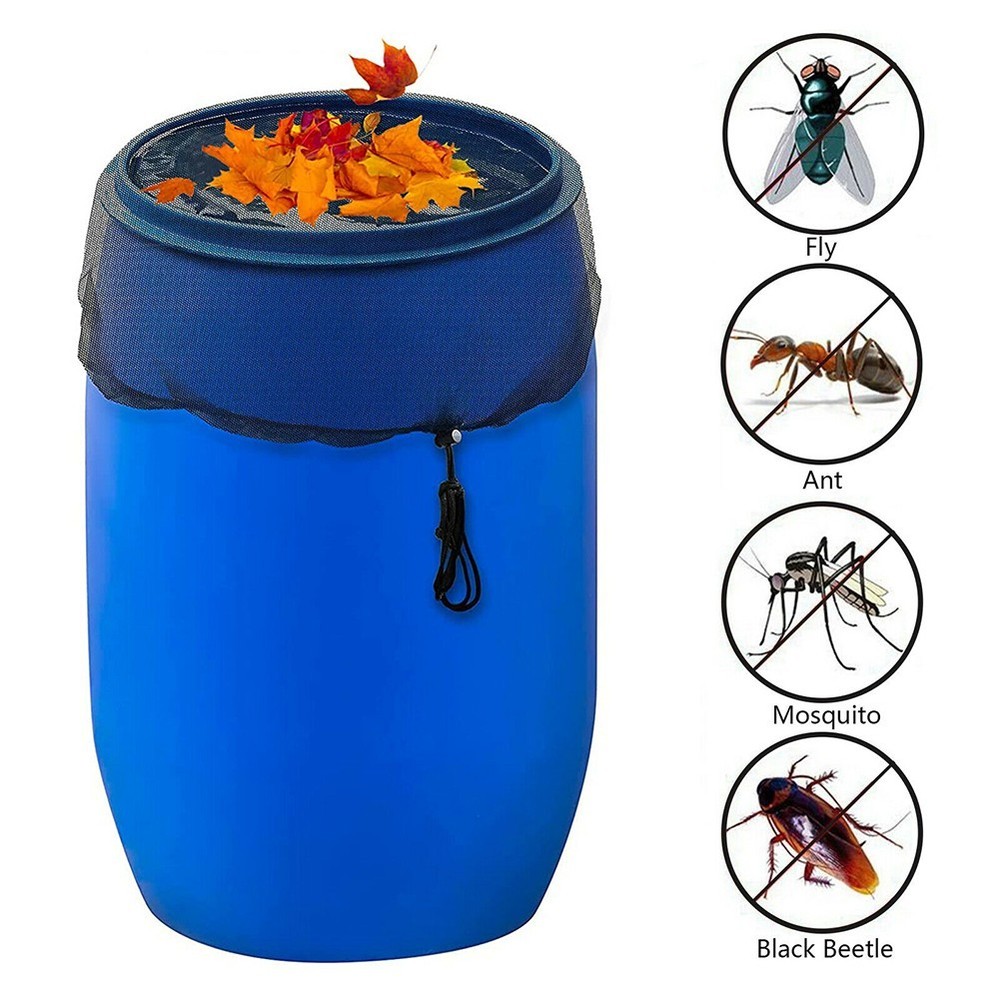 Mesh Cover Bucket Cover Protector Diameter 60cm Polyester Prevents Leaves