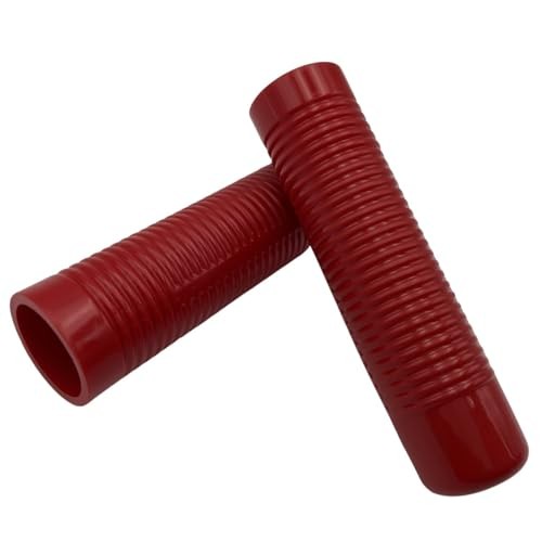 Classic Ribbed Grip for 1" Handle Bar, Red - 1 Pair