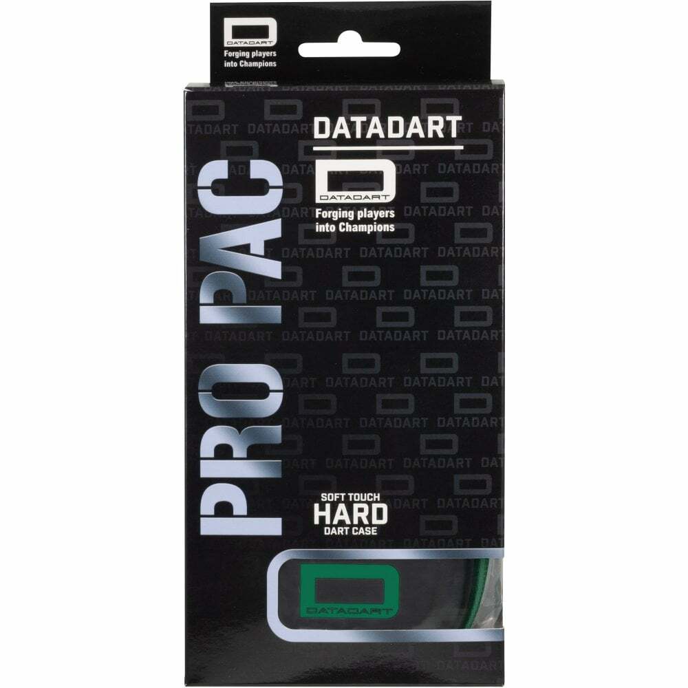 GREEN DATADART PRO PAC HARD SHELL DART CASE WILL HOLD FULLY LOADED DARTS