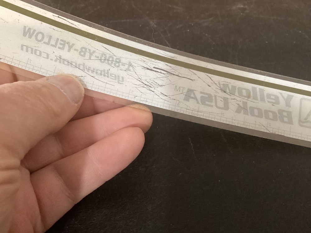 Yellow Book USA Plastic 8" Advertising Ruler