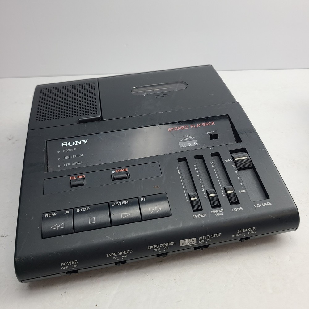 Sony BM-87DST Dictator/Transcriber Cassette Machine Pedal Microphone