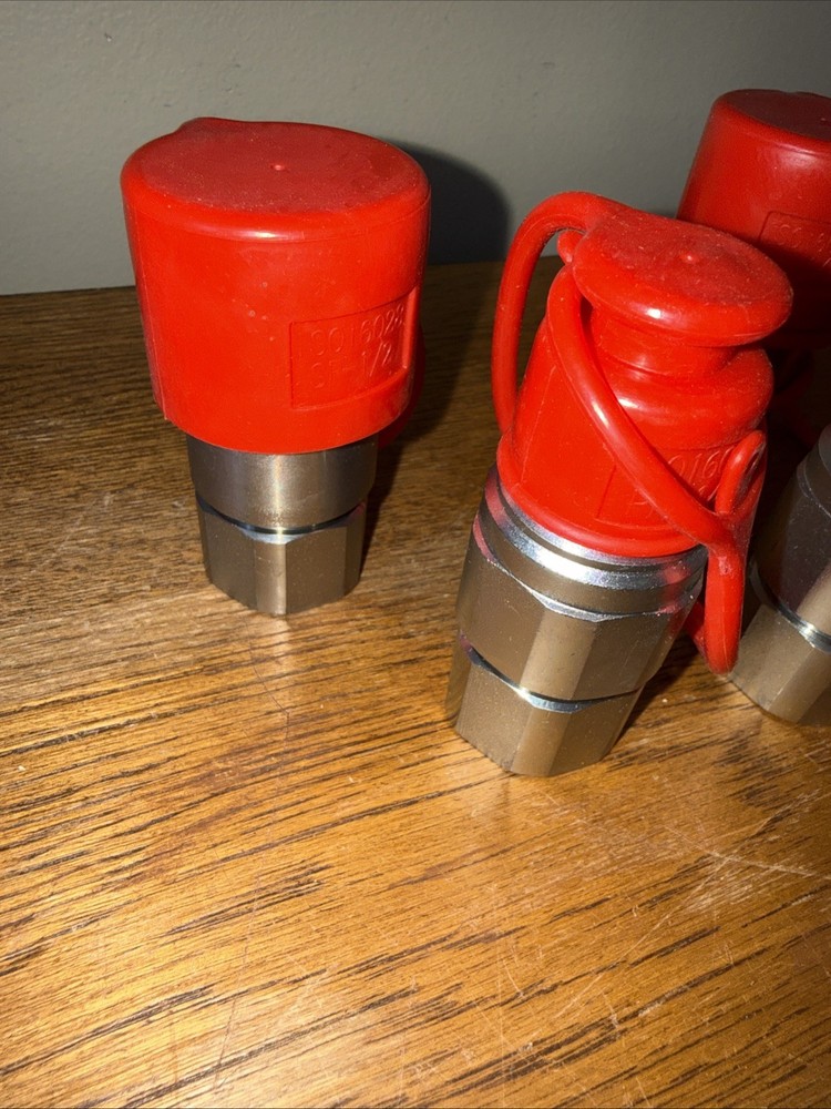 RANSOTO 2 Sets 1/2" NPT Flat Face Hydraulic Quick Connect Coupler/Coupling Set