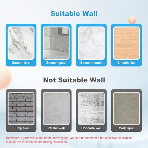 Showerhead Holder, Strong Adhesive and Waterproof Handheld 1 Pack Silver