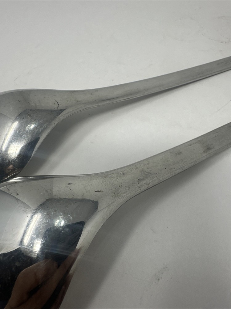 Nicro Berndorf Spoons Stainless Steel Serving Set Two Piece Flatware