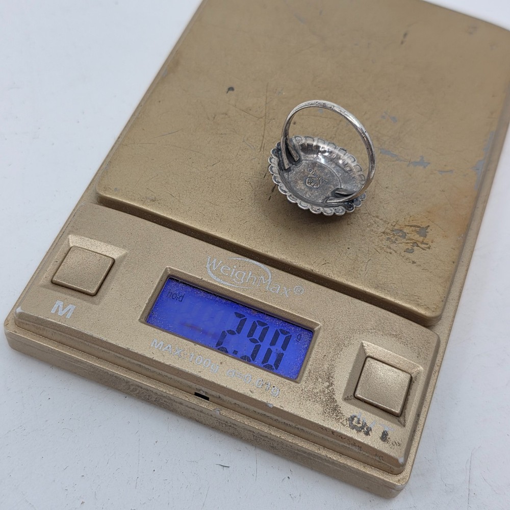 TK Southwest Style Sterling Silver Assorted Stone Ring Size 7.5