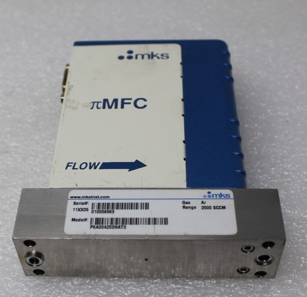 MKS Instruments πMFC Mass Flow Controller Gas : AR 2000 SCCM P6A004203HAT0