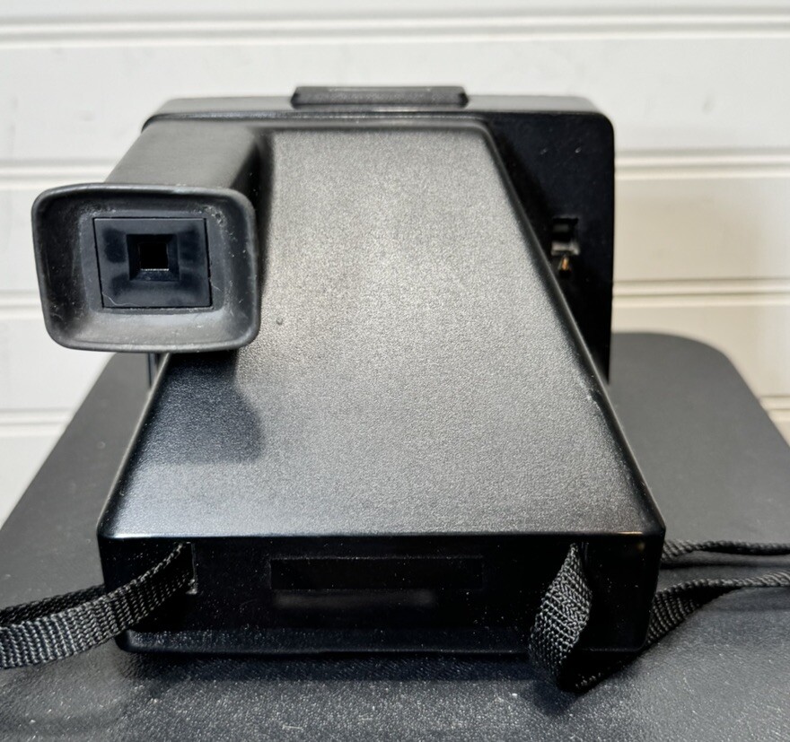 Vintage Polaroid One Step Rainbow Instant Land Camera With Strap UNTested