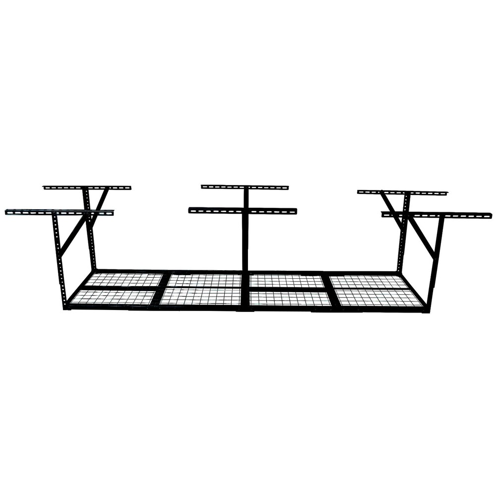 2x8FT Overhead Garage Rack Heavy Duty 450lbs Adjustable Storage System