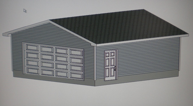 PERMIT READY 22' X 22' GARAGE PLAN DRAWN TO SCALE BLUEPRINTS AND MATERIALS LIST