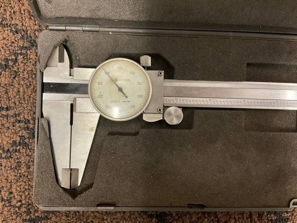 Dial Caliber Shock Proof O-12” Stainless Hardened With Case