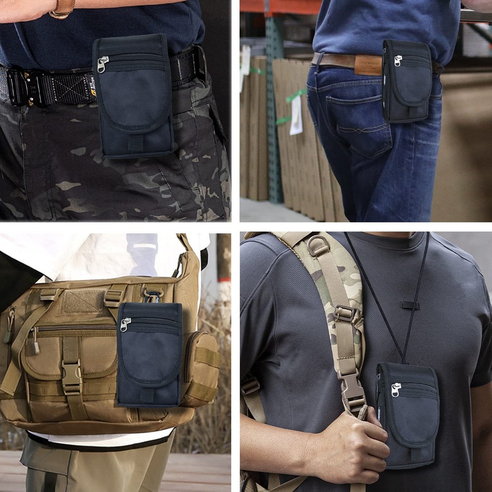 Belt Tool Pouch Holster, Multitool Organizer for EDC Gears black
