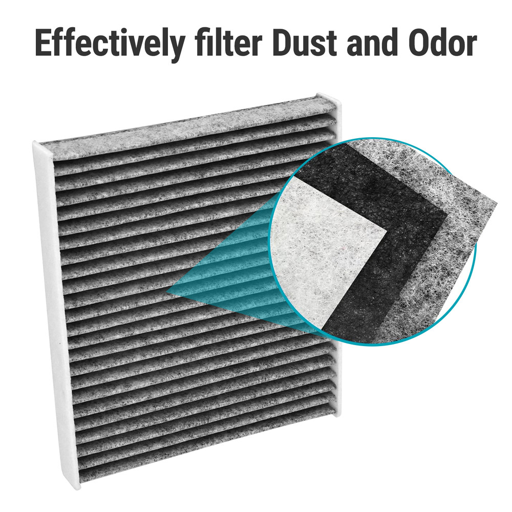 Cabin Air Filter with Activated Carbon, Replacement for CP157, Select Lexus